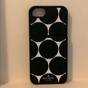 Circle pattern Card carrying Kate Spade case